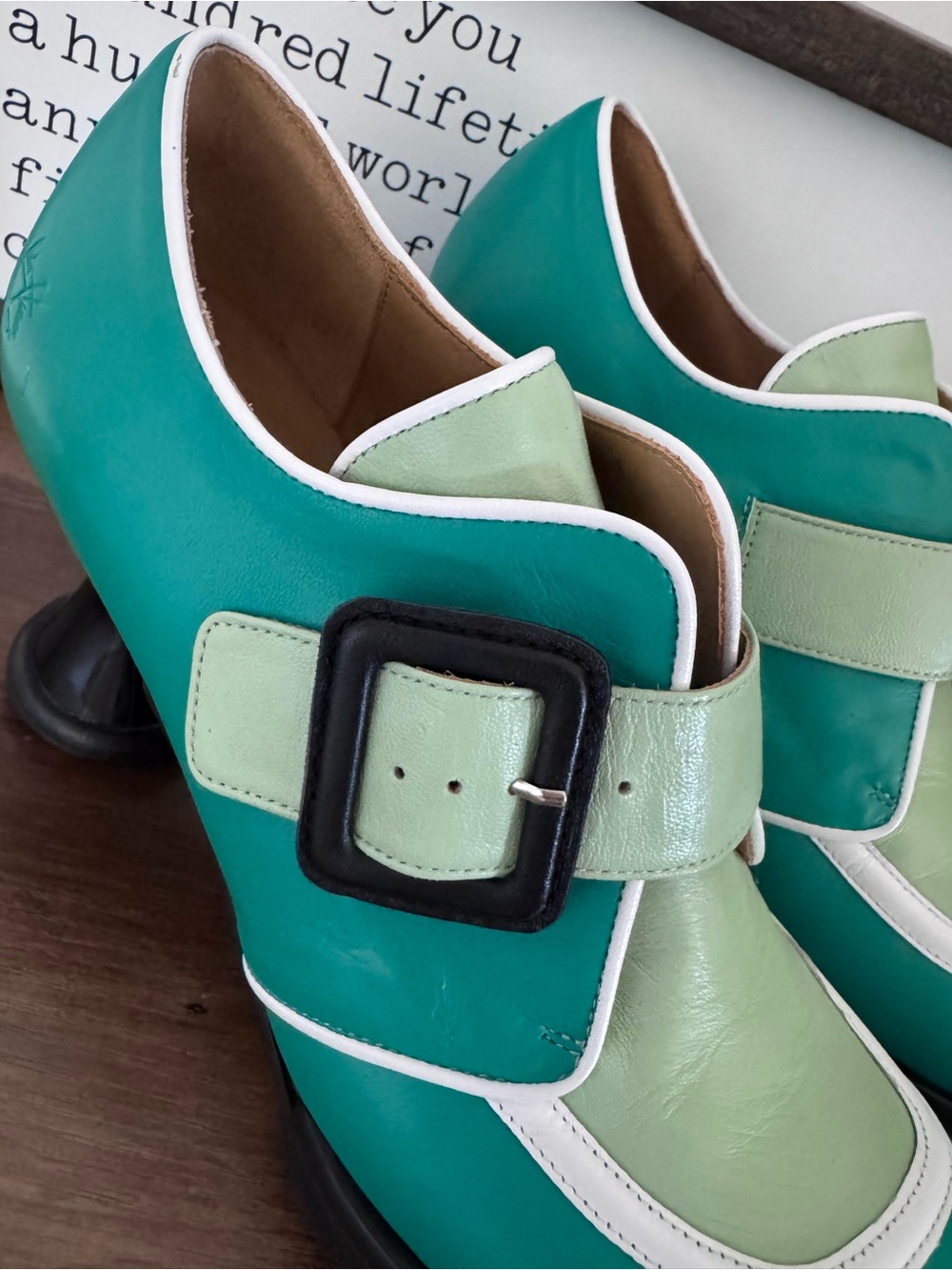 FLUEVOG Lolly - Green Shoes - Picture 4 of 9